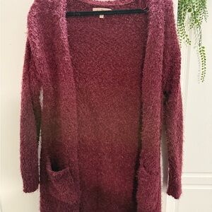 Love Tree Red Cardigan Sweater